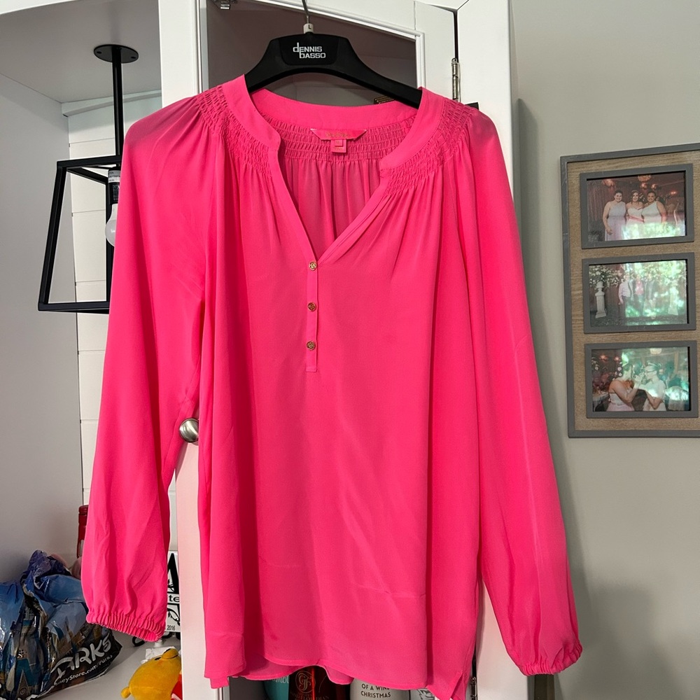 Lily Pulitzer Pink Blouse